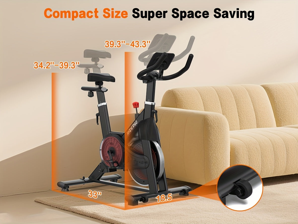 Exercise Bike: 330 Lbs Weight, Stationary Exercise Bike Exercise Bike for Home,Adjustable Magnetic Silent Belt Drive,Indoor Cycling Bike for Home, Suitable for Home Gyms,Rehabilitation Training Scenarios, Christmas Gifts