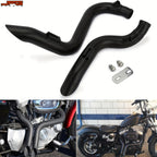 JFG RACING Sportster Exhaust 2.0" Slip-On Exhaust Pipe Stainless Steel for Iron 883 Sportster 1200 Models with FORWARD solely Touring Models Dyna Fxd & Fxdwg Models Black