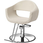 Heavy Duty Barber Chair with Hydraulic Lift - Professional Salon Styling Chair, 360° Swivel Base & Footrest, Manual Height Adjustment, Sturdy Construction for Salon, Spa, Home - Compatible with Hard Floors (Barber Shop, Beauty Parlor