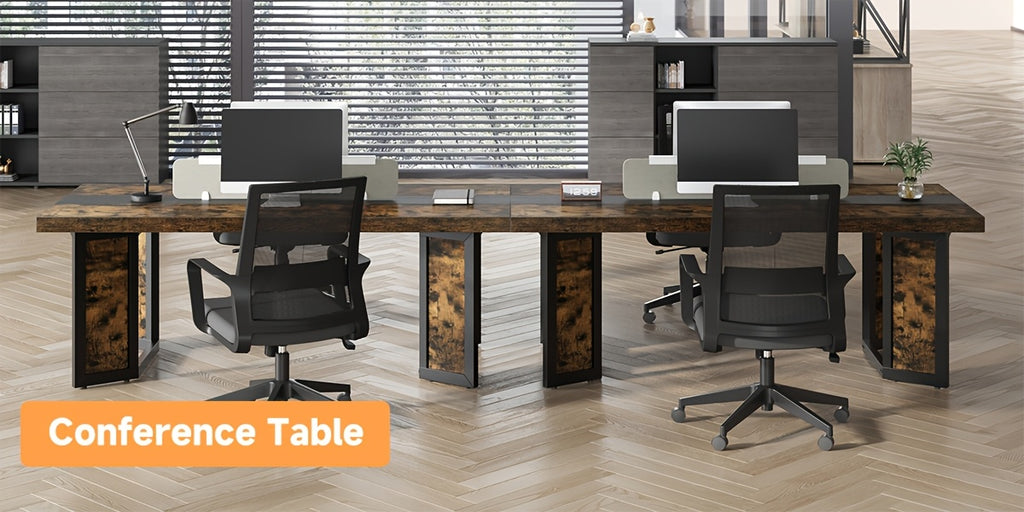 A Spacious Industrial Dining Table Designed for 6 to 8 Individuals, Measuring 71 Inches, Featuring a Robust Metal Frame And a Rustic Brown End, Perfect for Dining Rooms, Kitchens, Or Living Areas