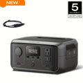 EF ECOFLOW 230Wh Portable Power Station, River 3 230 Lifepo4 Battery Power Station, 300W Up to 600W AC Output, <20 MS UPS & <30 DB, 1Hr Fast Charging Solar Generator for Outdoor/Camping/Home Use