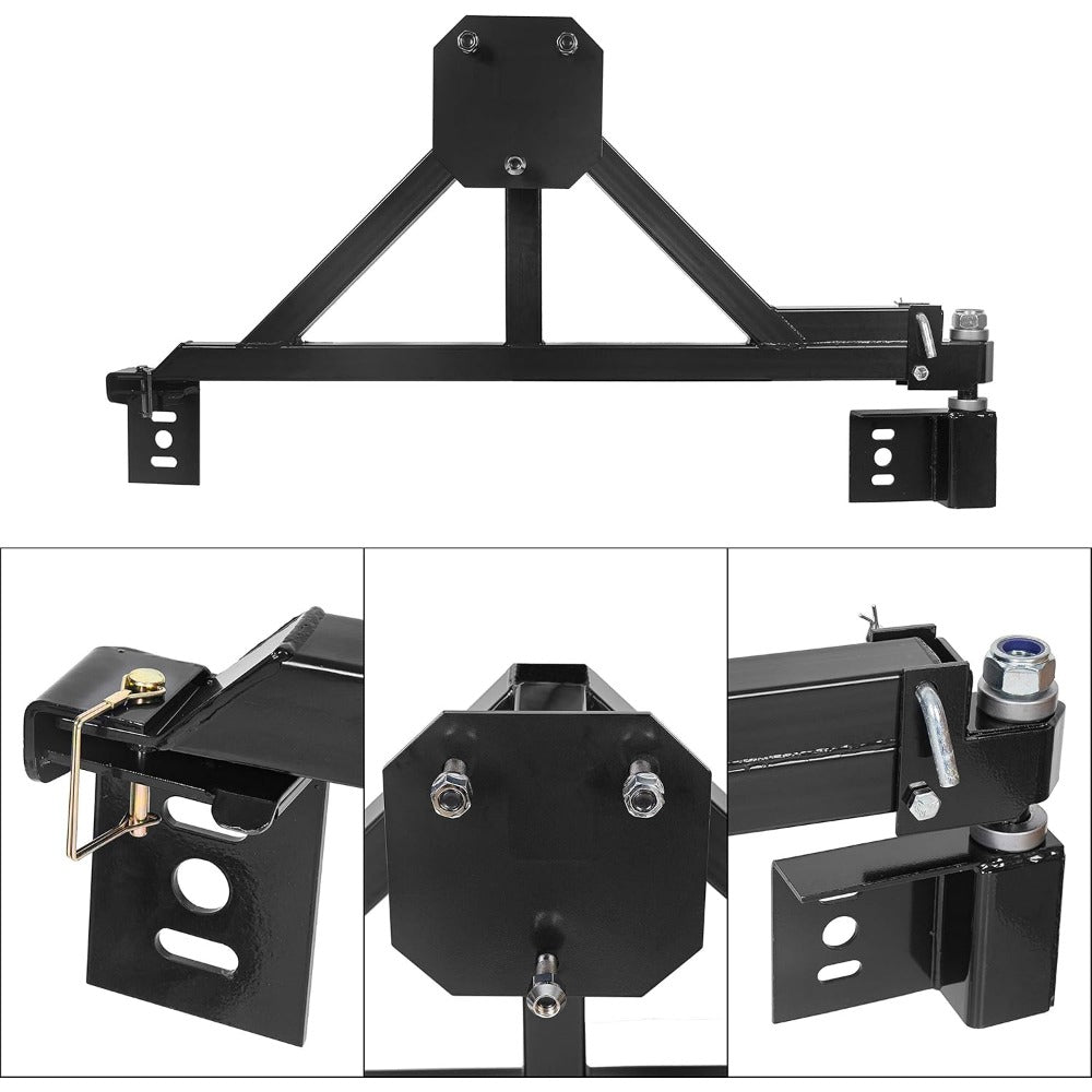 Tire Carrier Mount Compatible with All Hummer H2 wDrop Down Option Black, Heavy Duty