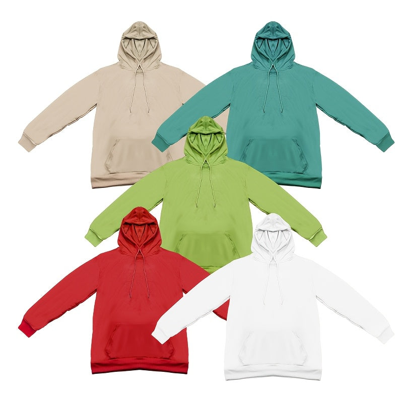 25pcs Pack Polyester Hoodie Sublimation Blank Shirts Mix Size, Mix Bright Colors, Mix Deep Colors, Blank Sublimation Hoodie Pakcs Suit For Heat Tranfer Printing & Crafting