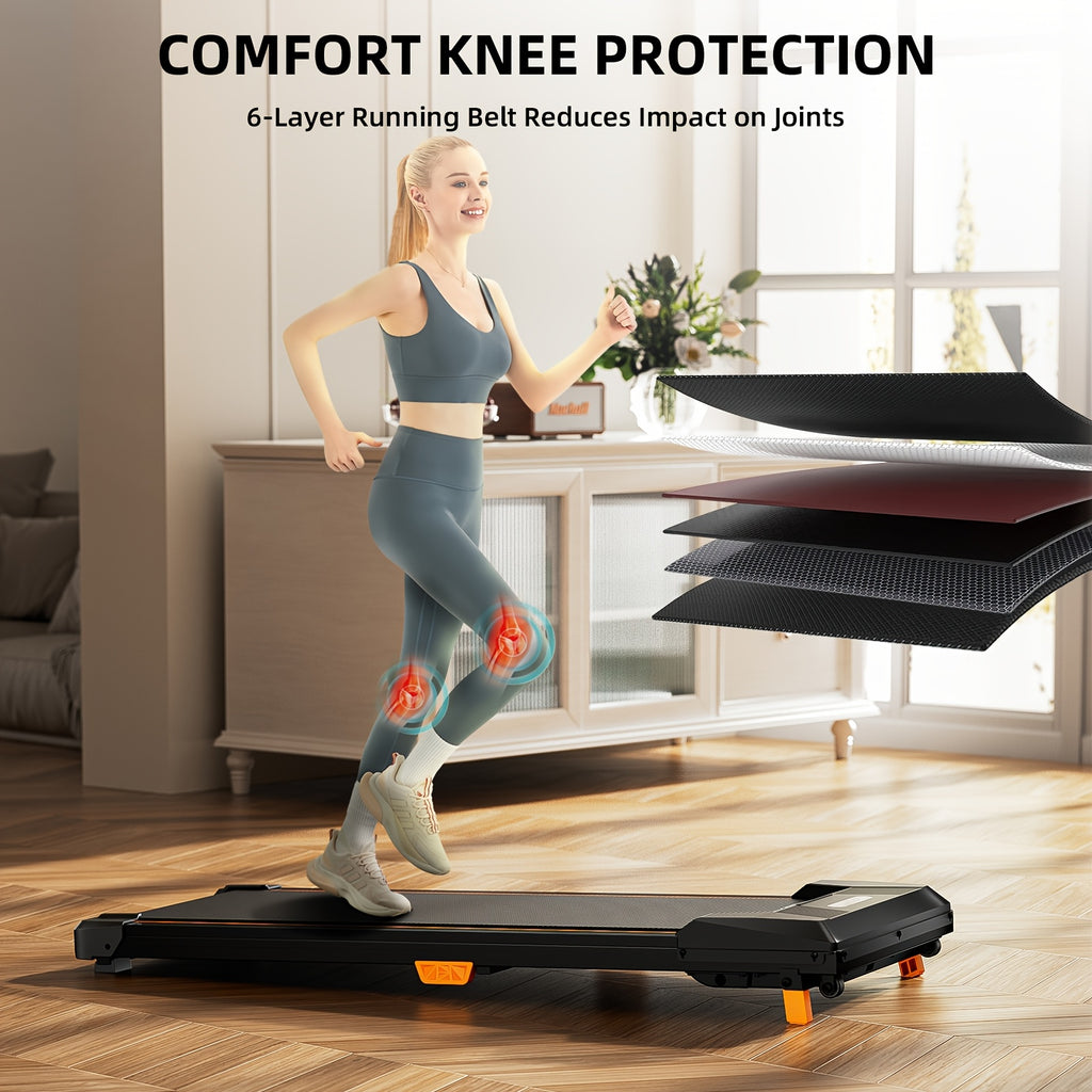 BestGod Walking Pad, Quiet Under Desk Treadmill, Portable Walking Pad Treadmill, 2.5 HP Brushless Motorized Treadmill, Walking Jogging Machine for Home&Office