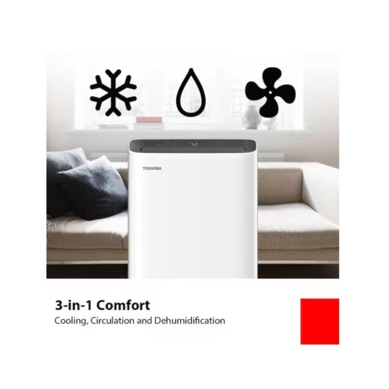 Toshiba Smart Wi-Fi Portable Air Conditioner up to 450 sq ft Cools