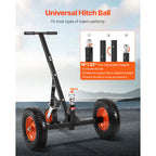 VEVOR 1200lbs Trailer Dolly 18 and 22 in Adjustable Height 2 in Ball 15.2 in Tires