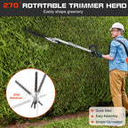 5-in-1 52cc Lawn Mower, Multifunctional Gasoline Lawn Mower, Small Household Irrigation Lawn Mower, Foldable Handheld Lawn Mower/wheel Edge Machine/mini Lawn Mower, Suitable for Lawns