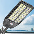 Ultra -Large Solar Street Lights Outdoor Solar Parking Lot Lights, Dusk To Dawn, High Lumens IP67 Waterproof Solar Security Flood Lights Motion Sensor With Remote Control