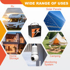 12V 100Ah/100Ah*2/150AH MAX LiFePO4 Lithium Battery, with 100A BMS, 12V Deep Cycle Marine Battery, Maximum Energy 1280Wh, Low Temperature Protection. High Performance, Suitable for Home Or Outdoor Use.