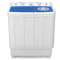 30Lbs Semi-Automatic Compact Twin Tub Washer Spinner Combo (20Lbs Wash + 10Lbs Spin), Portable Washing Machine for Small Spaces, Apartment, Dorm, RV, Camping & Travel
