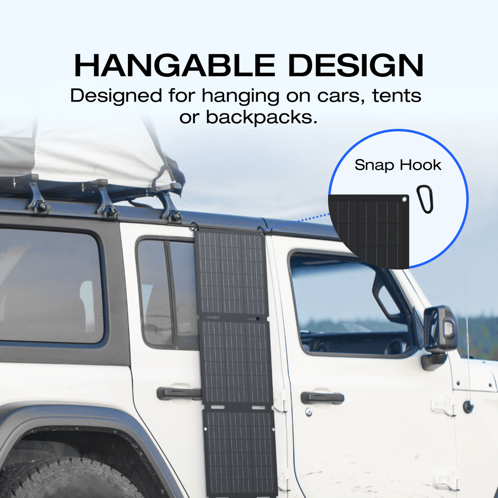 EcoFlow 45W/60W110W/160W/220W Portable Solar Panel, Foldable with Carry Case, High 23 Efficiency, Design for Camping, RVs, or Backyard Use