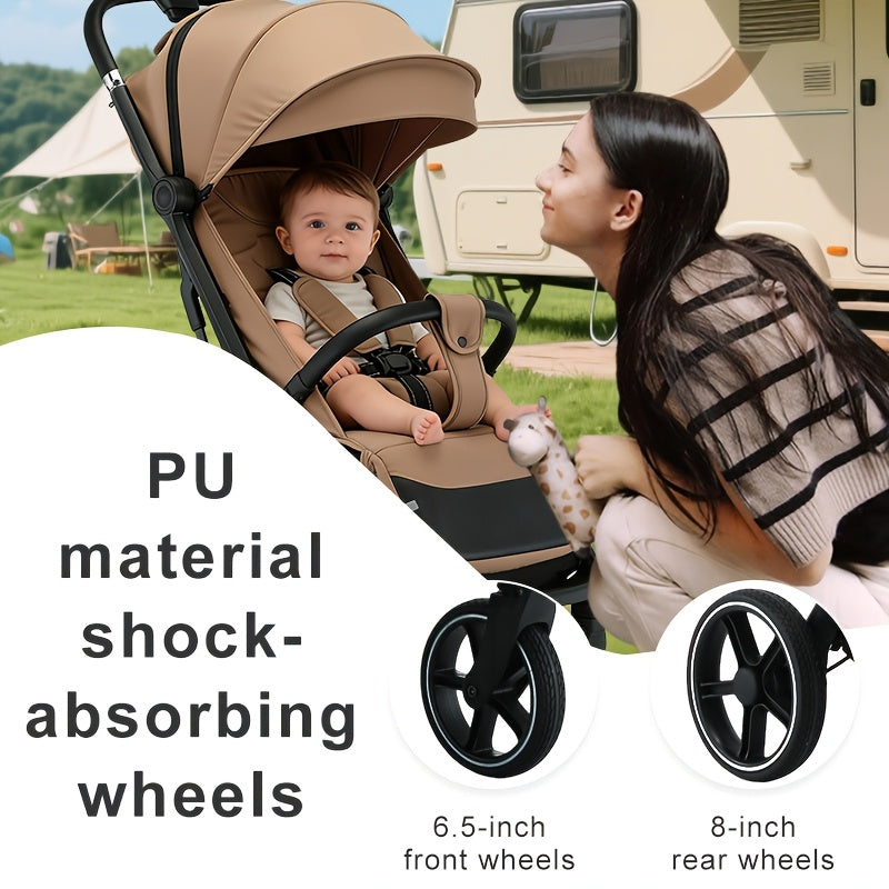 Baby Stroller, Lightweight And Foldable, Can Sit Or Lie Down, Available in All Seasons, a Must-Have for Spring Trips