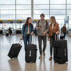 3-Piece Softside Luggage Set 20/26/30in Waterproof Travel Suitcase with 2 Wheels & Telescopic Handle, Durable Trolley Bag for Vacation & Adventure