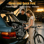 500W Adult Folding Electric Bicycle - 20 MPH, 25-Mile Range, 48V 15Ah High-Capacity Removable Battery, 14-Inch All-Terrain Tires, Dual-Seat Design, Three Riding Modes (Electric, Pedal-Assist, And Pedal), Multi-Functional LCD Display.