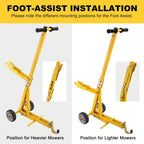 800 LBS Lawn Mower Lift Jack, Foldable Heavy Duty Zero Turn Mower Jack, Compatible with ZTR, Commercial And Walk-Behind Mowers, Comes with Installation Guide