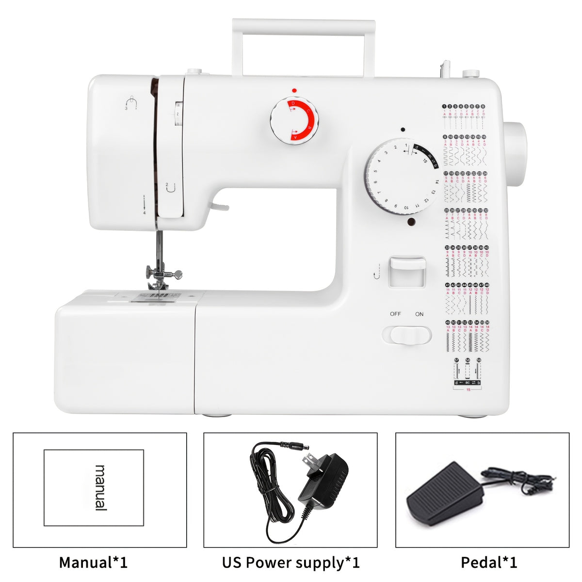705 Multifunctional Home Sewing Machine Electric 59 Stitches Sewing Machine With Foot Pedal US