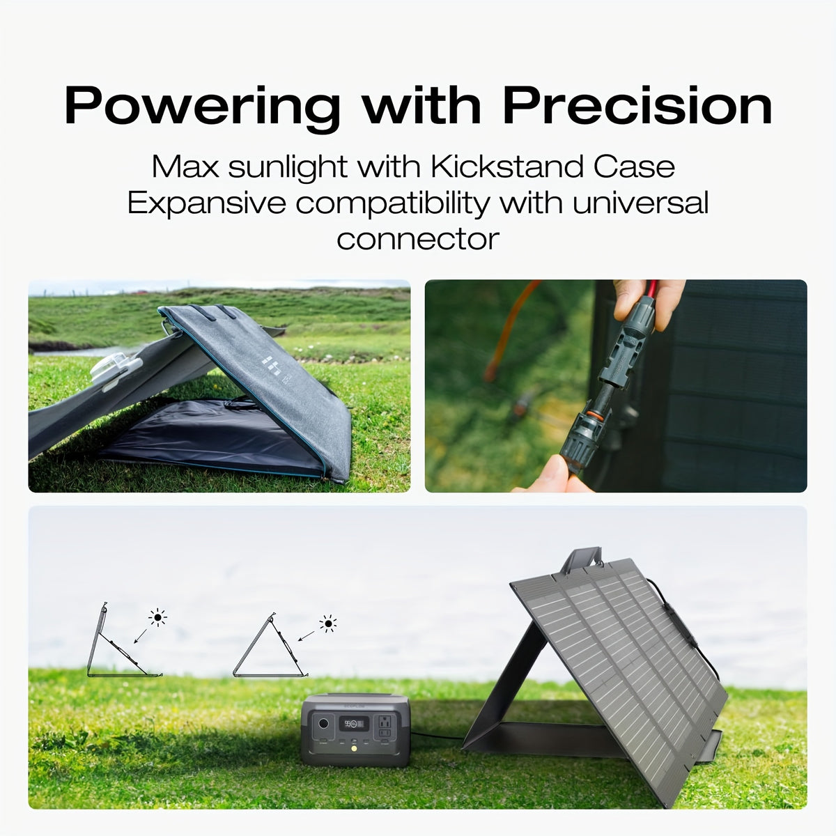 Ecoflow 110W Foldable Solar Panel with Carrying Case, Certified Refurbished