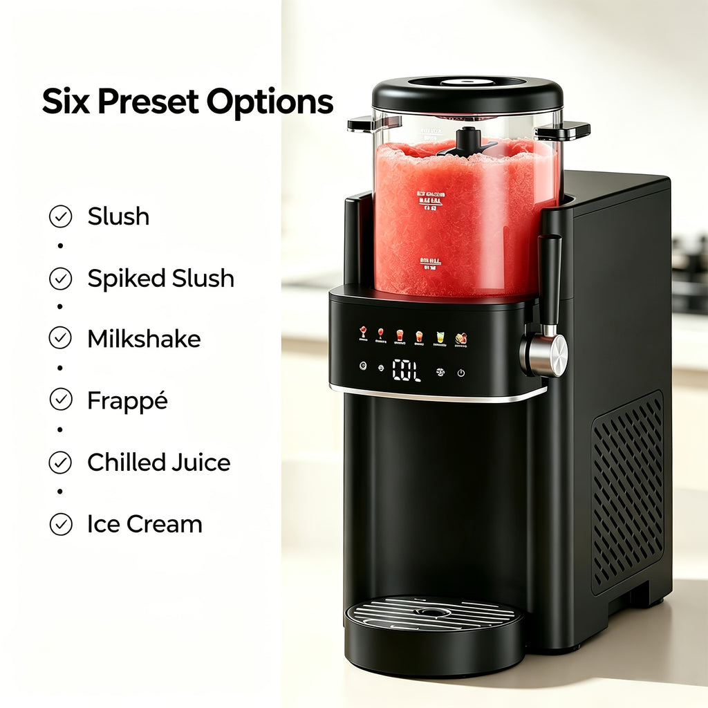 2-in-1 Ice Cream Maker, 40oz High Capacity, 12-Hour Cold Retention, Dishwasher Safe, No Ice Needed, Rapid Cooling and Temperature Control, Includes Recipes, Multi-Functional, Great Gift for Friends and Family