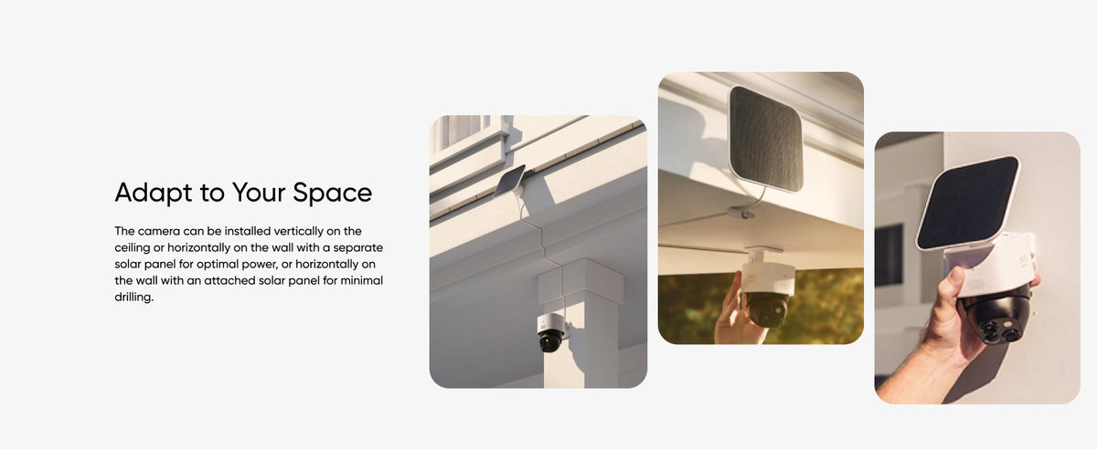 eufy Security 6/4/2/1 Pack SoloCam S340 with HomeBase S380, Solar Security Camera 4-Cam Kit, Wireless Outdoor Camera, 360° Pan and Tilt Surveillance, No Blind Spots, 2.4 GHz Wi-Fi, No Monthly Fee