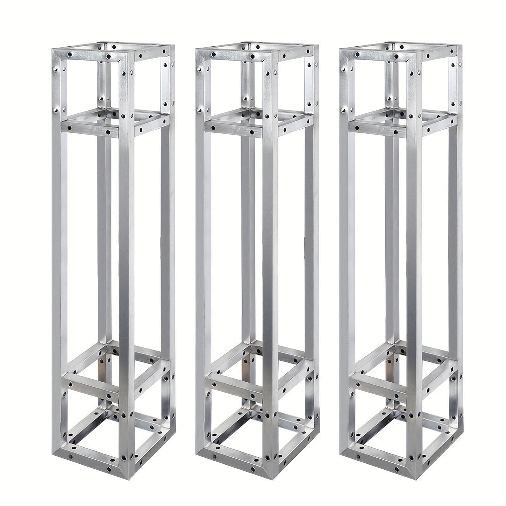 Square Box Truss System, 3-Piece Adjustable Stage Frame for DJ Lighting and Indoor or Outdoor Events
