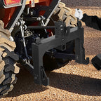 3-Point Quick Hitch with 2" Receiver Category 1 & 2 Tractor Hitch 3000lb Black/Orange/Green