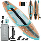 Inflatable Paddle Board, 10'6"/11'/11'6", Inflatable Stand Up Paddle Board with Additions, Non-Slip Inflatable Kayak with Phone Bag, Foot Safety Lanyard for Fishing Surfing Yoga