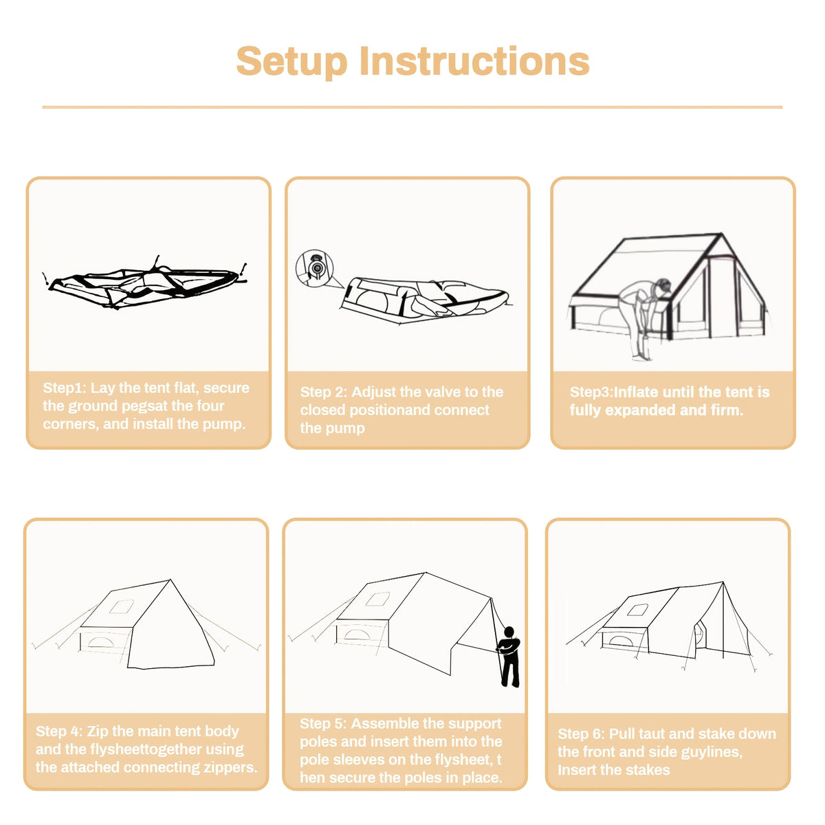 PAKICETUS Inflatable SUV Tailgate Tent with Air Pump for Quick Setup, 4-6 Person Model, Breathable Mesh for Smooth Ventilation, Windproof Oxford Fabric Inflatable Shelter, Suitable for Summer Glamping and Car Camping