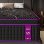 12/14 Inch Memory Foam Mattress Hybrid Pocket Spring Twin Full Queen King Bed Mattress in A Box, Euro Top Medium Firm for Back & Lumbar Support, Individual Pocket Spring Bed for Motion Isolation & Fiberglass Free