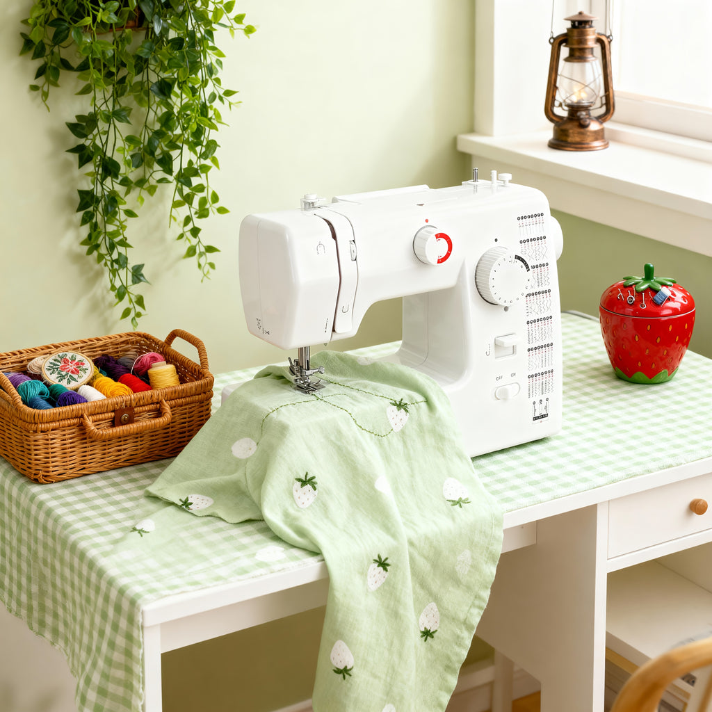 Sewing Machine -59 Needle Pedal Sewing Machine, 705 Multifunctional Home Sewing Machine, Two Options for Double Needle Sewing Mode And Single Needle Sewing Mode, Capable Of Sewing Up to 6 Layers Of Fabric, Meeting DIY Sewing Needs