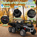 24V Kids Ride-On UTV, Dual Mode Powered Car With Remote, 3 Speed Settings, Music, LED Lights & Suspension, Outdoor Toy Vehicle For Boys And Girls Ages 3+