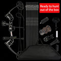 PANDARUS Archery Compound Bow And Archery Sets - Right Hand Archery Compound Bows 10-60Lbs Draw Weight Adjustable for Adults And Beginners, 25"-31" Draw Length, Up to IBO 320 Fps, Archery Hunting Bow Set