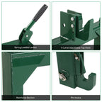 3-Pt Quick Hitch Adapter Category 1 & 2 Tractor, 3000 lb Lift, Adjustable Steel Bolt, Green Powder Coated (OEM Replacement)