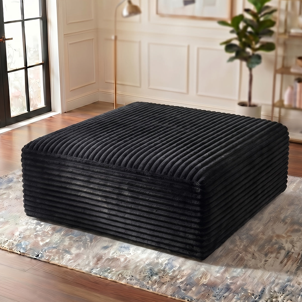 103-inch L-shaped Sofa, a Multifunctional Transforming Compression Sofa Bed with Chaise Lounge, Comes with 2 Throw Pillows, Built-in High-density Supportive Sponge, a No-assembly-required Sofa Chair Suitable for Bedrooms and Living Rooms