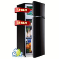 2.5/3.5/4.5 Cu.Ft Mini Fridge with Freezer, Double Door Compact Refrigerator with Adjustable Thermostat And Shelves, Small Fridge with Large Capacity, Perfect for Bedroom, Dorm, Home, Office?