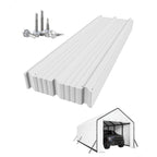 Heavy Duty Metal Carport Roofing Panels, 27 Gauge Galvanized Steel Ribbed, White, Fits 13x16 Ft To 13x26 Ft Carport Kits, 16pcs, 64. 17 X 19. 68 Inches(Roofing Panels Only)