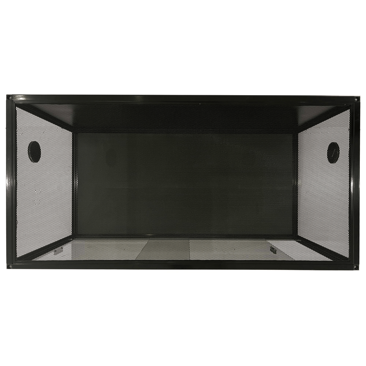 2026 Small Animal Cages, 120 Gallon Black Reptile Enclosure Habitat, 4x2x2ft Front Opening Glass Tank with Heavy Duty Screen Ventilation, Ideal for Bearded Dragons, Snakes, and Lizardsfor Dogs, Cats, Chicken, Ducks, Rabitts and Other Small Animals