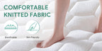 10/12 Inch Full Queen Size Memory Foam Mattress | Ergonomically Designed, Medium Firm Hybrid Mattress Featuring Pocket Springs, Grey Quilted Cover, Fire-Resistant