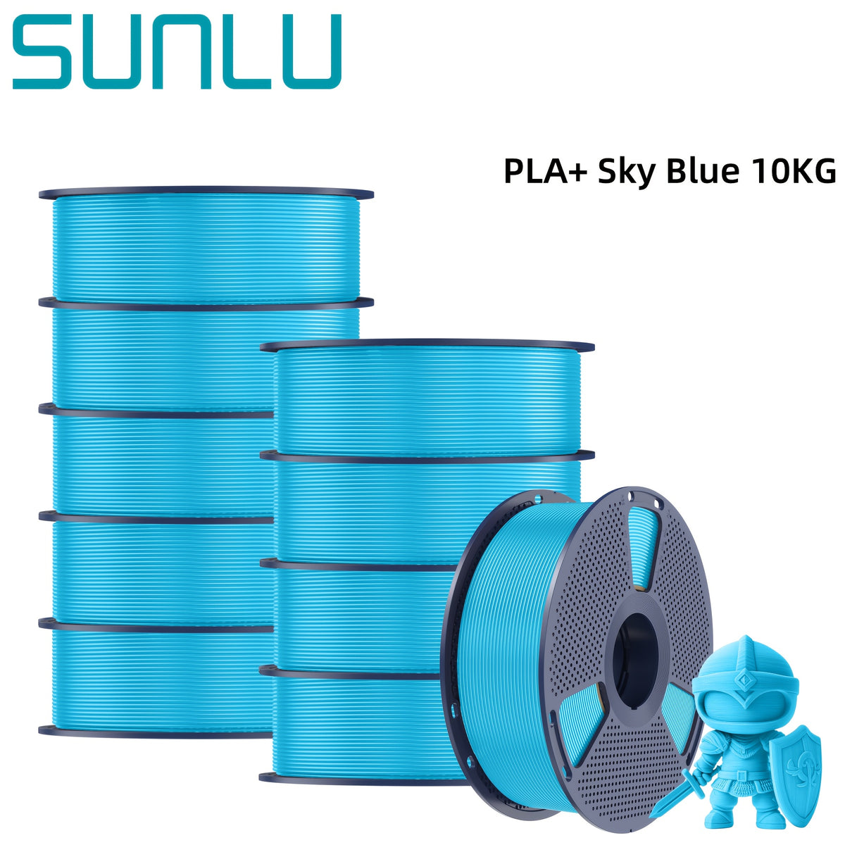 22.05LB SUNLU 3D Printer Filament PLA Plus 1.75mm, SUNLU Neatly Wound 1.75mm PRO, PLA+ Filament For Most FDM 3D Printer, Dimensional Accuracy +/- 0.02 Mm