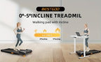BestGod Walking Pad, Quiet Under Desk Treadmill, Portable Walking Pad Treadmill, 2.5 HP Brushless Motorized Treadmill, Walking Jogging Machine for Home&Office