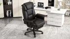 Executive Office Chair — 160° Recline and Footrest for Spacious 400LB Home Office Seating with Casters