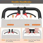 Foldable Hand-Operated Wheelchair, Lightweight Foldable Transportation Large-Sized Wheelchair, Lightweight Foldable Adult Wheelchair, Portable Adult Baby Stroller, Suitable for People, Older Adults, And Adult Travel Use