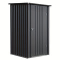 GUNJI 3X3ft Garden Shed Outdoor Storage Shed Metal Shed with Lockable Doors & Slooping Roof Tool Shed Bike Shed for Backyard, Patio, Poolside