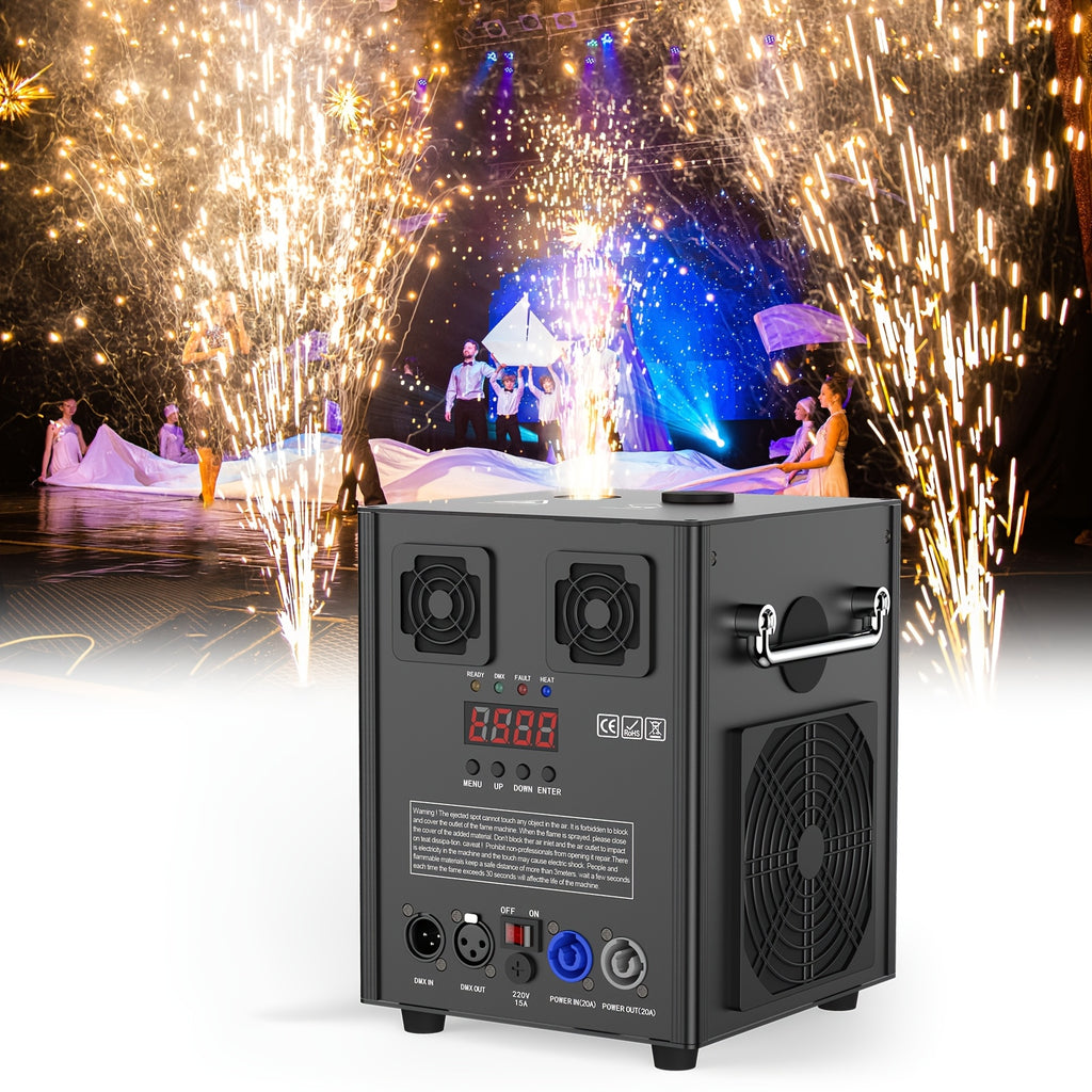 700W Cold Spark Machine Stage Effect Equipment Spark Fountain Machine DJ Party Wedding Disco Mini Fireworks Machine Stage Flower Spray Machine