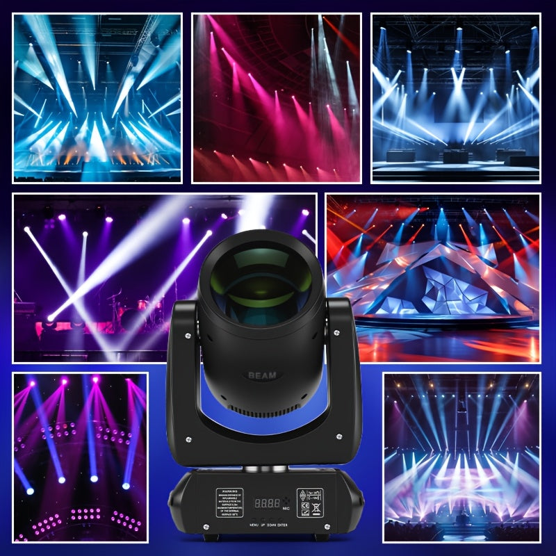 160W Beam Stage Light – DMX512 Control, 12 Colors and 15 Gobo Patterns for Sound-Activated Effects