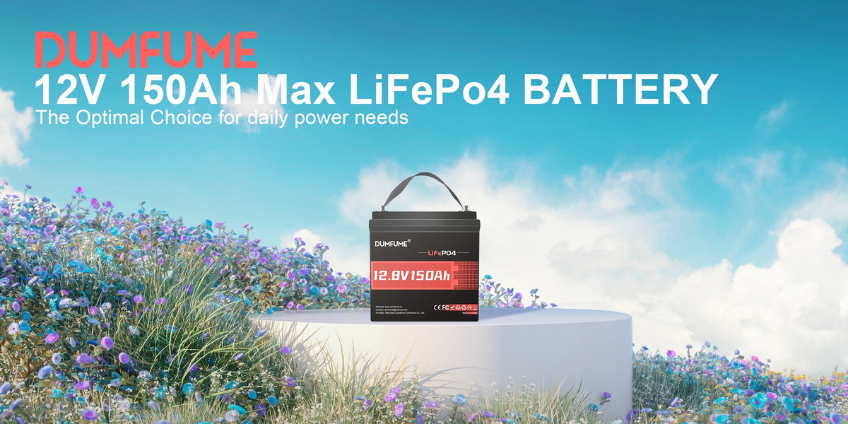 12V 150Ah Lithium Iron Phosphate Battery, With Built-in 100A Battery Management System, 1280W Power Output, 6000 Cycles, Portable Power Supply, Ideal For RVs, Boats, Traction Motors, And Off-grid Solar Systems