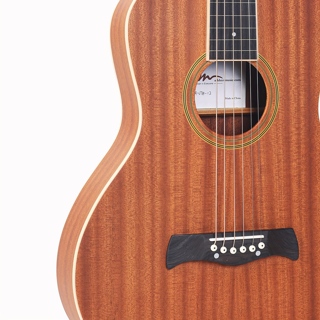 ADM TG-A8 Hawaiian Weissenborn Classic Acoustic Lap Steel Guitar for Beginner Or Musician, Teardrop Design, Ddrop Design