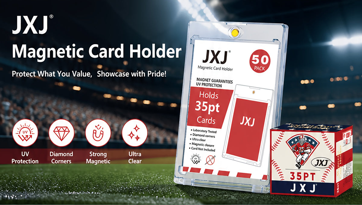 [400ct Magnetic Card Holder] - One Touches for Trading Cards, Hard Plastic Construction, 35pt Thick Card Case Protector for Baseball, And Trading Cards, Perfect Christmas And Halloween Gifts