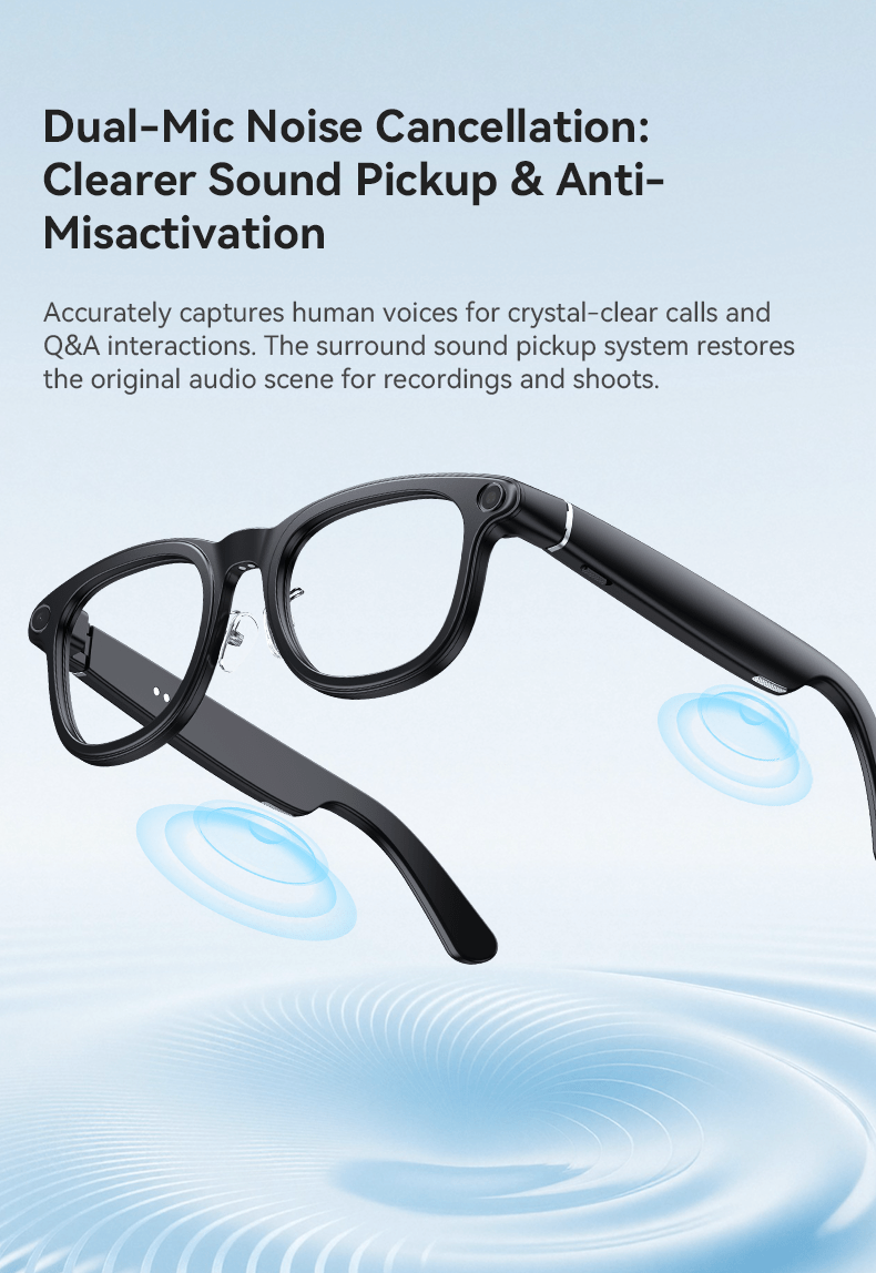 [Valentine's Day Gift] Smart Camera Glasses, 800MP Photochromic Lenses, 160+ Languages Real-time Translation, AI Voice Assistant, First-Ever Temple Battery Indicator, Charging Case with Battery Display, Anti-Shake Shooting, Emergency Charging