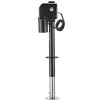 VEVOR Electric Trailer Jack, 7500 lbs Capacity, Electric Power Tongue Jack with Protective Cover & LED Light for Travel Trailer, Camper, RV, 9.84-27.84 in Lift, 12V DC with Wiring, Black
