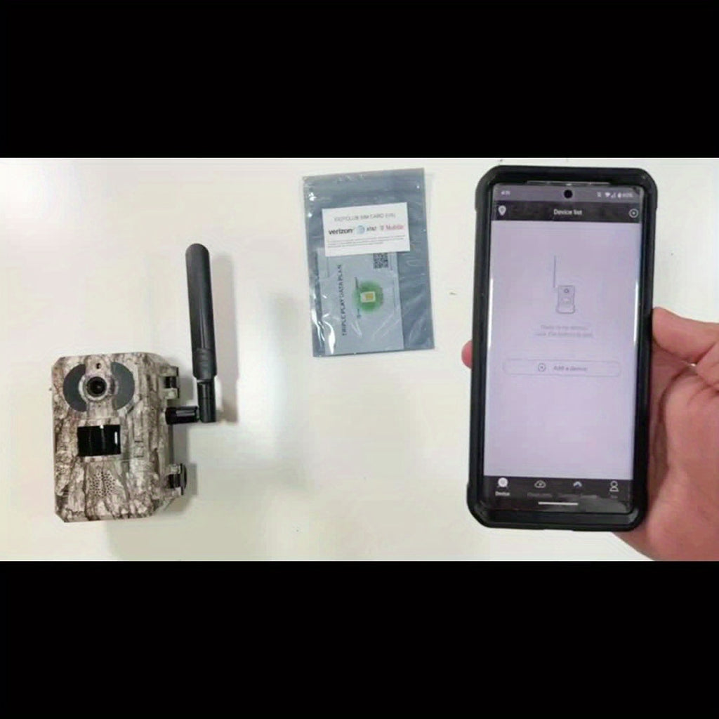 [4K Live Streaming] 4G LTE Cellular Trail Cameras With 4K Live Streaming, 3rd Generation Cellular Trail Camera With Live Streaming, Solar Powered Game Camera, Includes SIM Card, Remote App Access, Video Playback, Motion Activation And 0.2 Second Trigger T